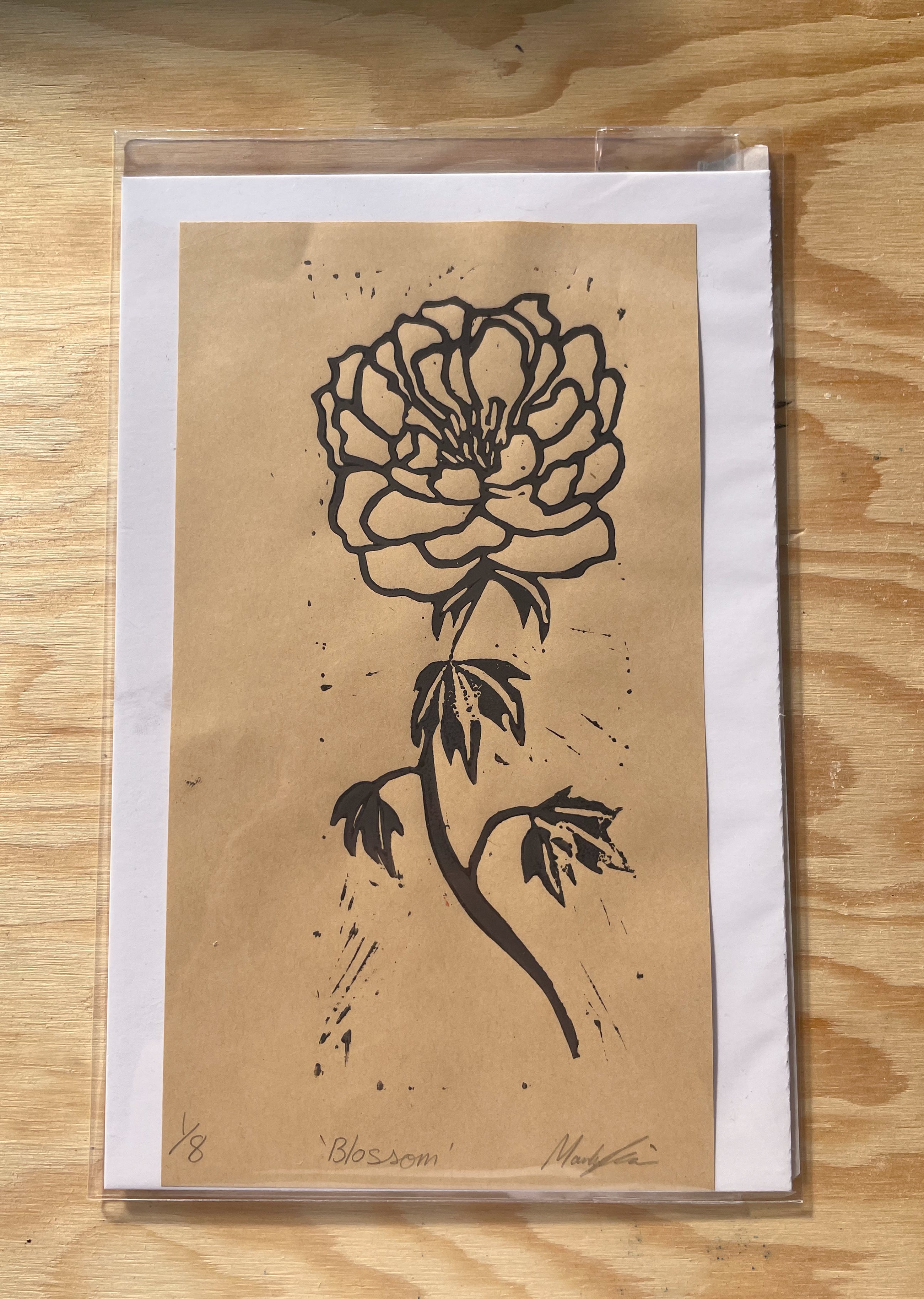 Blossom Linocut Print