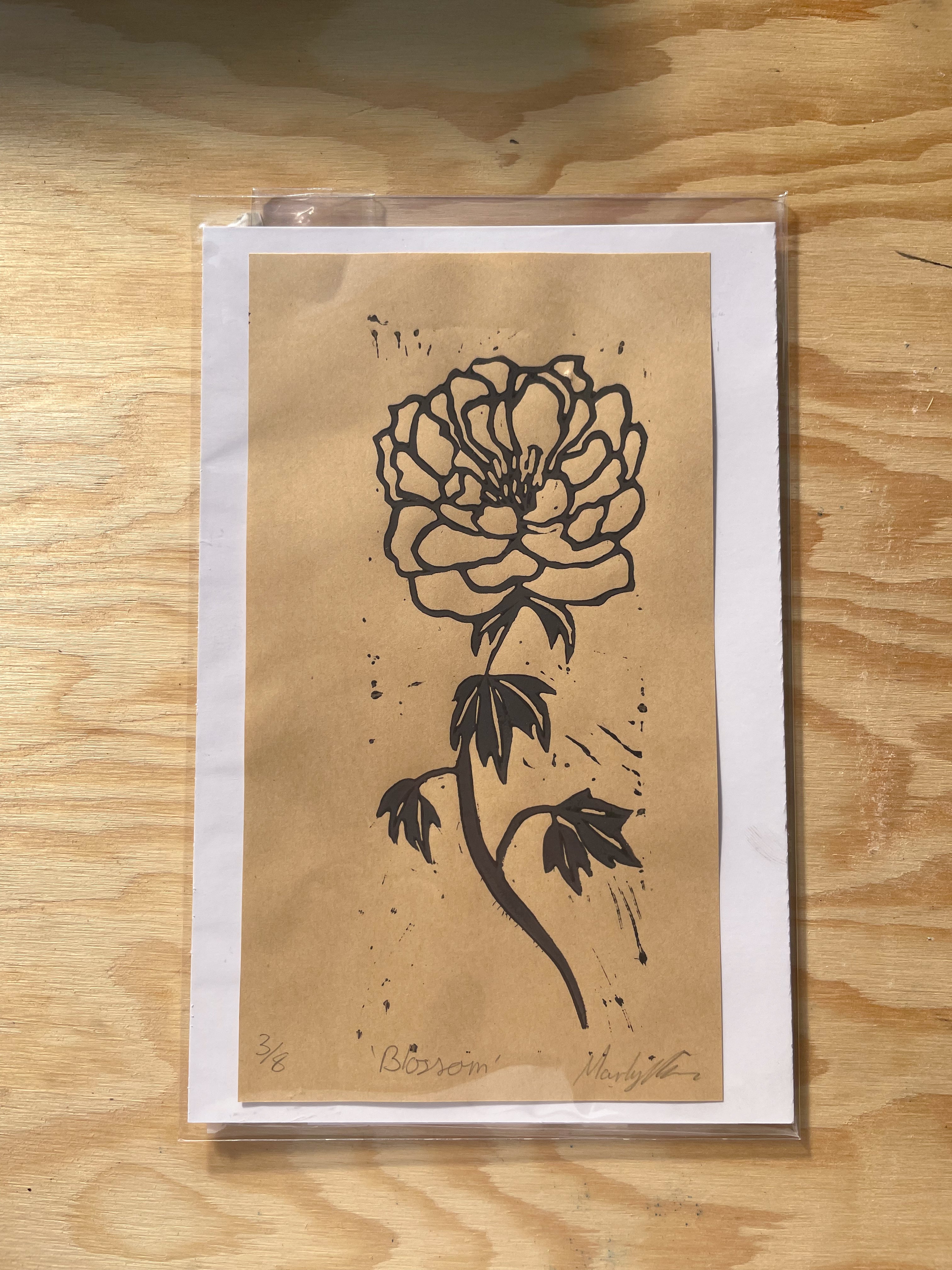 Blossom Linocut Print