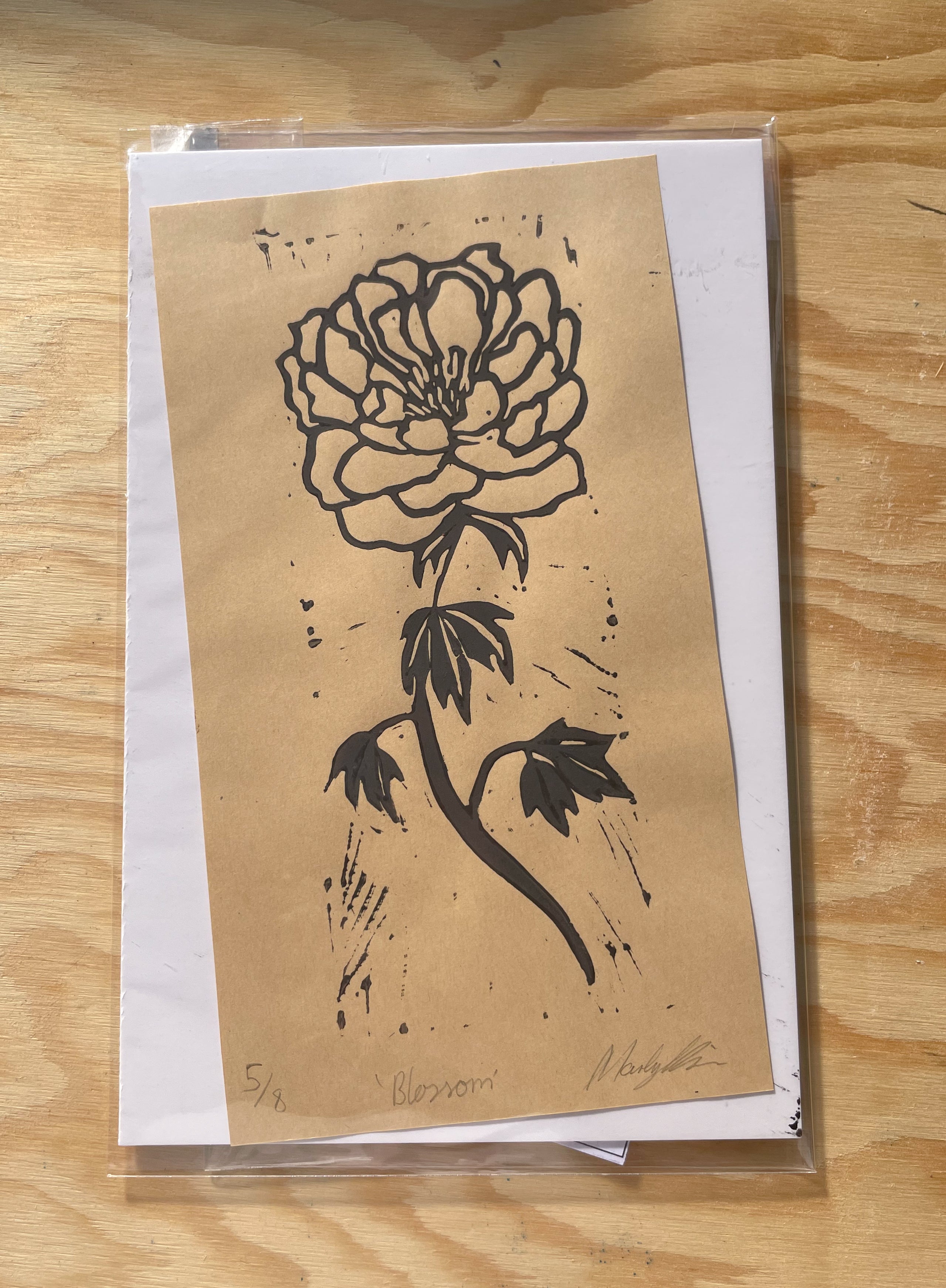 Blossom Linocut Print