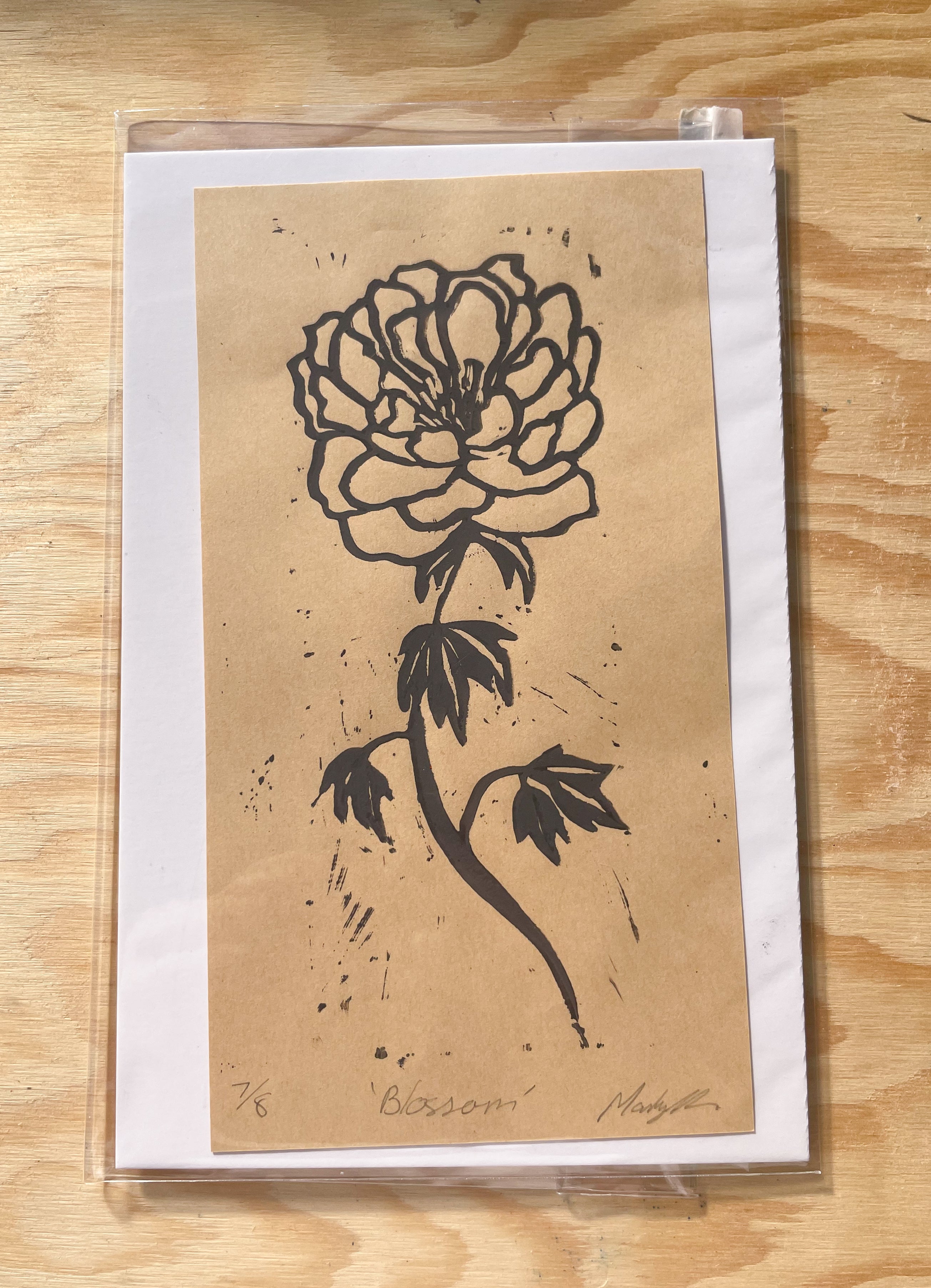 Blossom Linocut Print