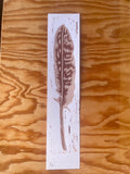 Falcon Feather Linocut