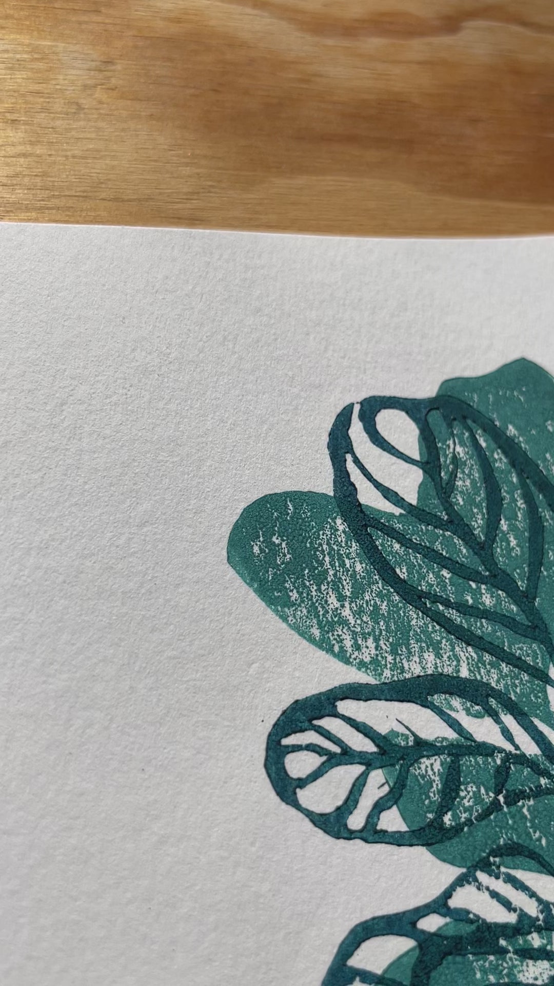 Fig Tree Linocut Print